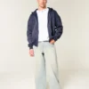 Boxy Zip-Up Hoodie