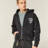 Boxy Zip-Up Jimmie Johnson Team Lowe’s NASCAR Graphic Hoodie