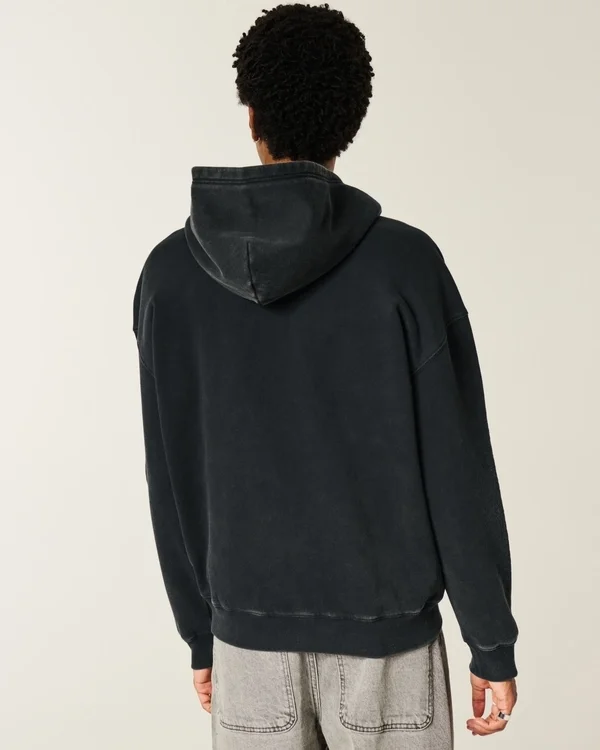 Boxy Zip-Up Spider Graphic Hoodie Boxy Zip-Up Spider Graphic Hoodie