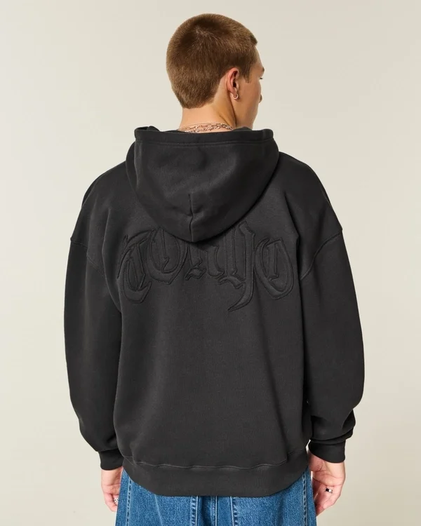Boxy Zip-Up Tokyo Graphic Hoodie Boxy Zip-Up Tokyo Graphic Hoodie