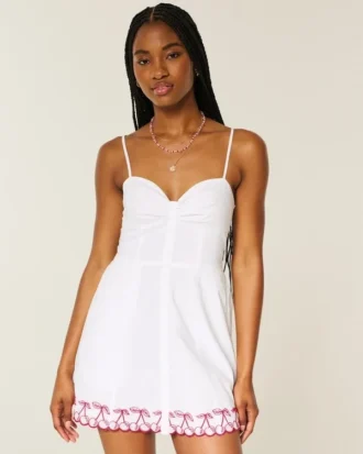 Button Mini Dress