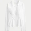 Button-Through Poplin Shirt