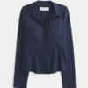 Button-Through Poplin Shirt