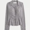 Button-Through Poplin Shirt