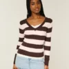 Cable-Knit V-Neck Icon Sweater