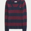 Cable-Knit V-Neck Icon Sweater