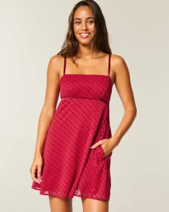 Chiffon Babydoll Mini Dress