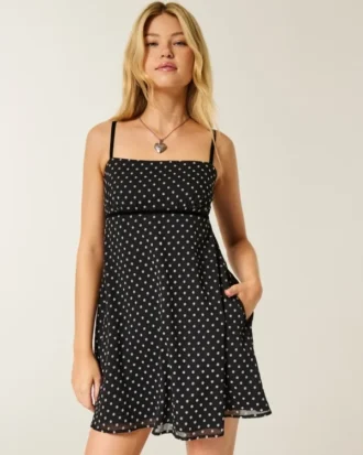 Chiffon Babydoll Mini Dress
