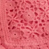 Crochet High-Neck Open Back Tank