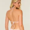 Crochet-Style Sequin Triangle Bikini Top
