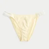 Crochet-Style Trim Double-Strap Cheeky Bikini Bottom