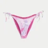 Crochet-Style Trim Side Tie Cheeky Bikini Bottom