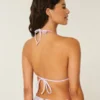 Crochet-Style Trim Triangle Bikini Top