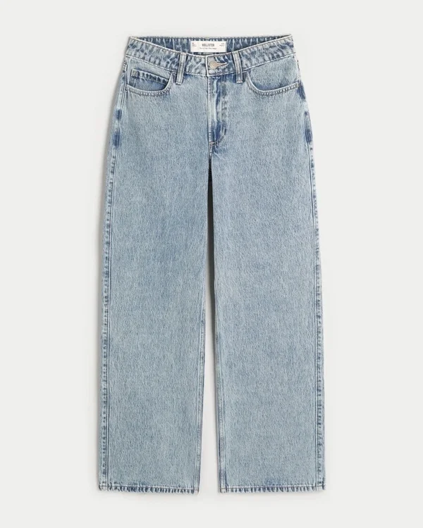 Curvy High-Rise Medium Wash Baggy Jeans Curvy High-Rise Medium Wash Baggy Jeans
