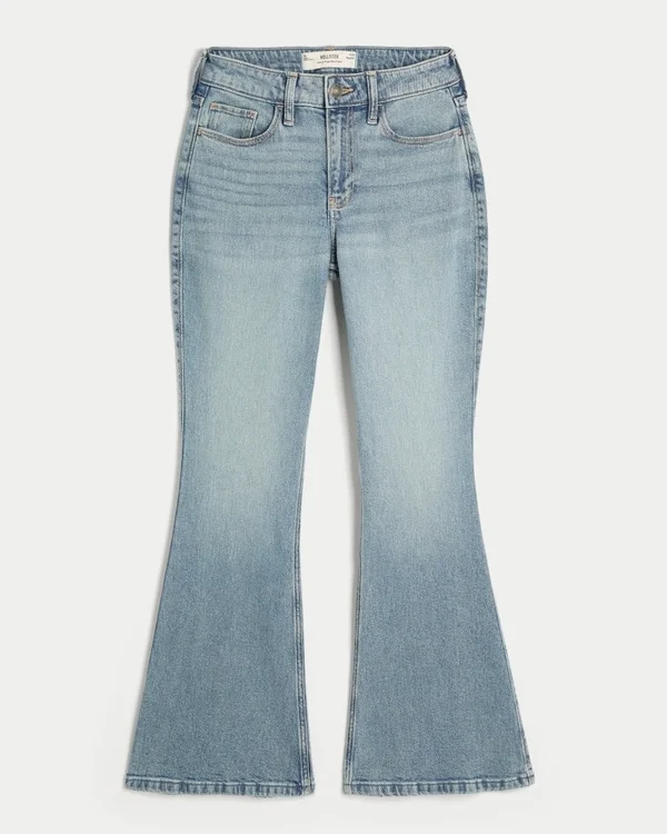 Curvy High-Rise Medium Wash Flare Jeans Curvy High-Rise Medium Wash Flare Jeans