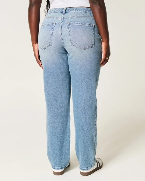 Curvy High-Rise Medium Wash Straight Jeans Curvy High-Rise Medium Wash Straight Jeans