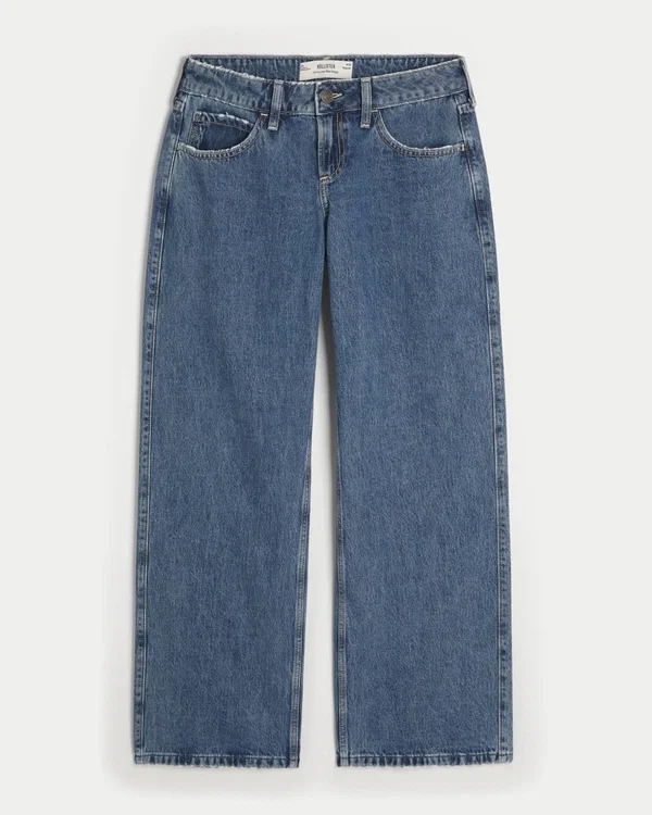 Curvy Low-Rise Medium Wash Baggy Jeans Curvy Low-Rise Medium Wash Baggy Jeans