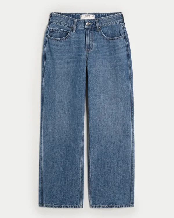 Curvy Mid-Rise Medium Wash Baggy Jeans Curvy Mid-Rise Medium Wash Baggy Jeans