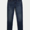 Dark Wash Athletic Skinny Jeans