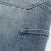 Dark Wash Baggy Denim Shorts