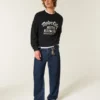 Dark Wash Skater Baggy Jeans