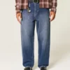 Dark Wash Skater Baggy Jeans