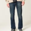 Dark Wash Slim Straight Jeans