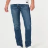 Dark Wash Slim Straight Jeans