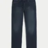 Dark Wash Slim Straight Jeans