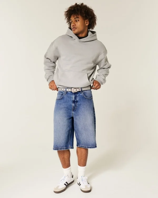 Dark Wash Super Baggy Denim Shorts Dark Wash Super Baggy Denim Shorts