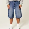 Dark Wash Super Baggy Denim Shorts Dark Wash Super Baggy Denim Shorts