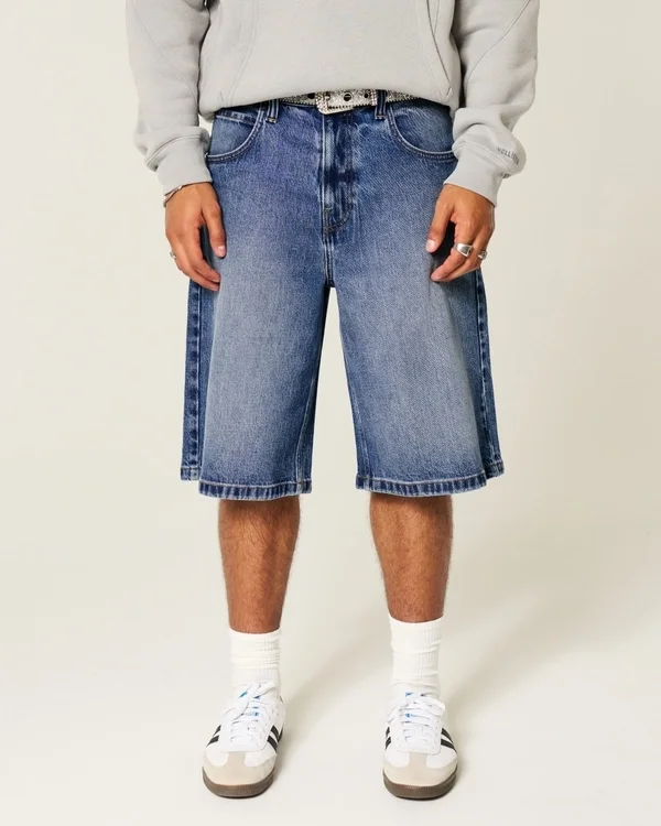 Dark Wash Super Baggy Denim Shorts Dark Wash Super Baggy Denim Shorts