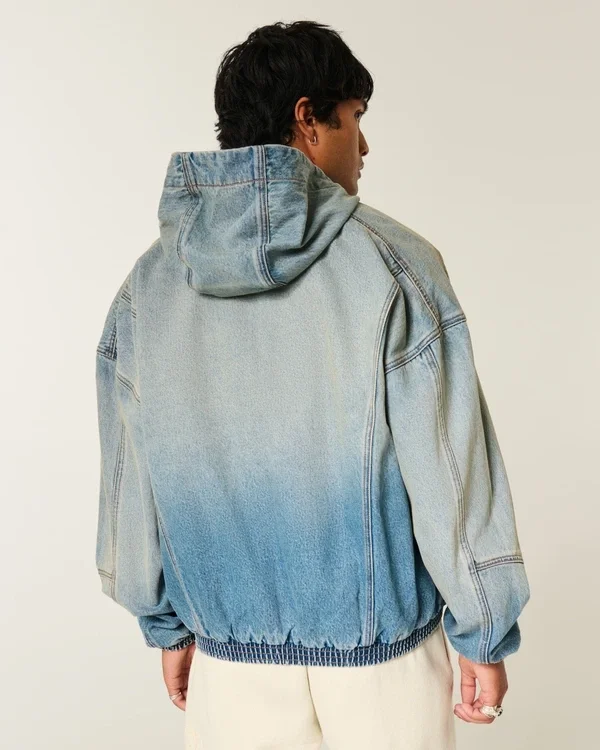 Denim Zip-Up Skater Jacket Denim Zip-Up Skater Jacket