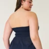 Easy Crochet-Style Fabric Mix Strapless Top