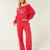 Easy Double Off-the-Shoulder University of Georgia Graphic Sweatshirt