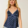 Easy Lace-Trim Satin Cami