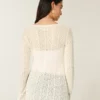 Easy Long-Sleeve Tie-Front Beachy Cardigan