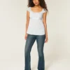 Easy Satin Tie Babydoll Top