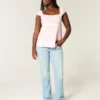 Easy Satin Tie Babydoll Top