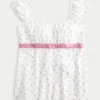 Easy Satin Tie Babydoll Top
