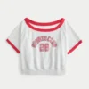 Easy Short-Sleeve Terry Fleece Graphic Sweatshirt