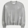 Easy Star Pattern Crew Sweater