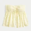 Easy Strapless Smocked Bust Babydoll Top