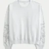 Easy Studded Graphic Crew Sweatshirt Easy Studded Graphic Crew Sweatshirt