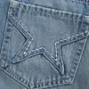 Embroidered Star Pocket Denim Mini Skort