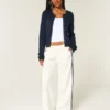 Eyelet Crew Cardigan