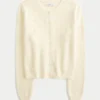 Eyelet Crew Cardigan
