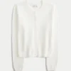 Eyelet Crew Cardigan