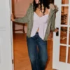 Faux Fur-Lined Bomber Jacket