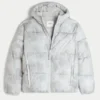 Faux Fur-Lined Hooded Puffer Jacket
